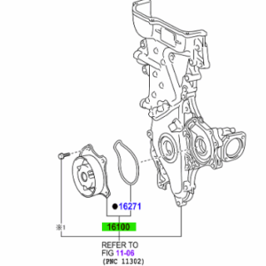 Toyota Auris 1.6 ltr 2007-2013 Water Pump