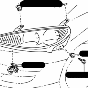 Toyota Previa 2003-2006 Headlight L/H