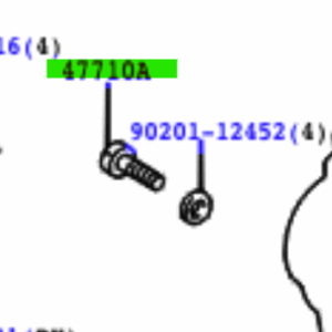 Toyota Hiace 1995-2001 Caliper Bolt