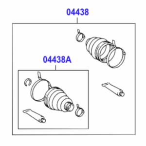 Toyota Hilux 1997-2005 CV Boot Kit