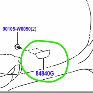 Toyota Aygo X 2022-Present Rear Tailgate Handle