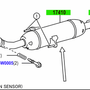 Toyota Avensis 2015-2018 Catalytic Convertor with Gaskets