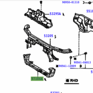 Toyota Supra 1993-1996 Front Lower Cross Member