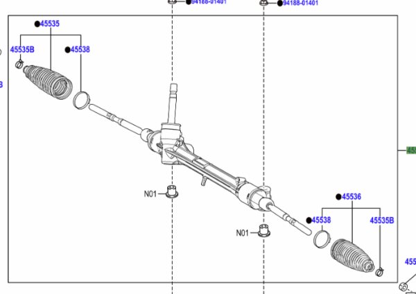 Toyota Prius 2015-2022 Steering Rack