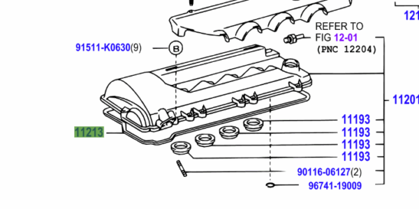 Toyota Celica 2002-2005 Rocker Cover Gasket