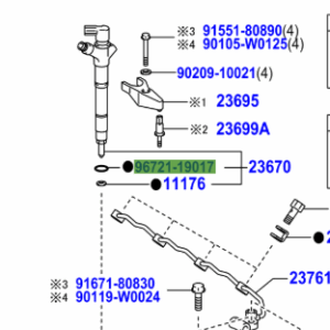 Toyota Avensis 2008-2018 Injector Ring