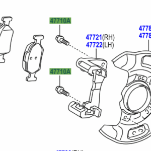 Toyota Yaris 2005-2011 Bolt For Front Disc Caliper