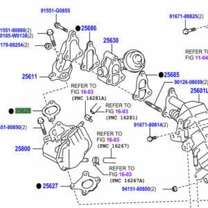 Toyota Yaris 2005-2011 EGR Inlet Gasket