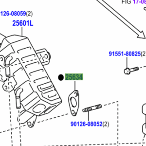Toyota Yaris 2005-2011 EGR Pipe Gasket