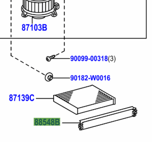 Toyota Yaris/Hybrid 2011-2014 Air Filter