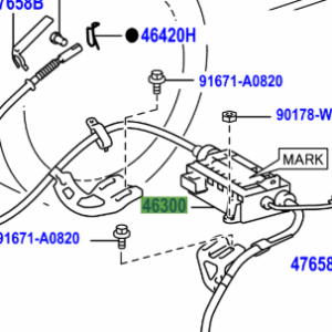 Toyota Avensis 2008-2018 Handbrake Actuator