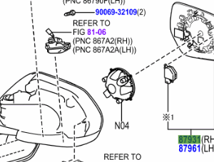 Toyota Yaris Cross 2021-Present Outer Mirror R/H