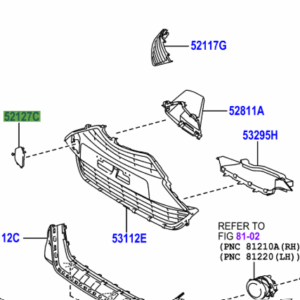 Toyota Aygo 2014-Present Front Bumper Hole Cover
