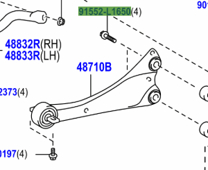 Toyota Avensis 2008-2018 Bolt Flange