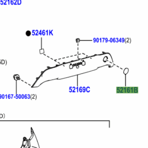 Toyota Corolla 2019-Present Rear Bumper Piece