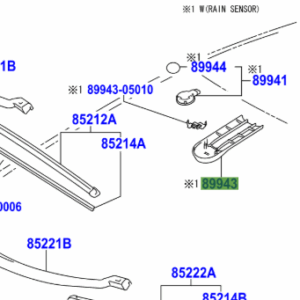 Toyota Avensis 2008-2018 Rain Sensor Cover