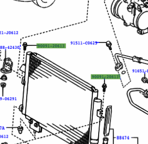 Toyota RAV4 2000-2005 Bolt