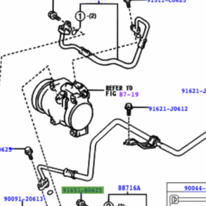 Toyota RAV4 2000-2005 Bolt W/Washer