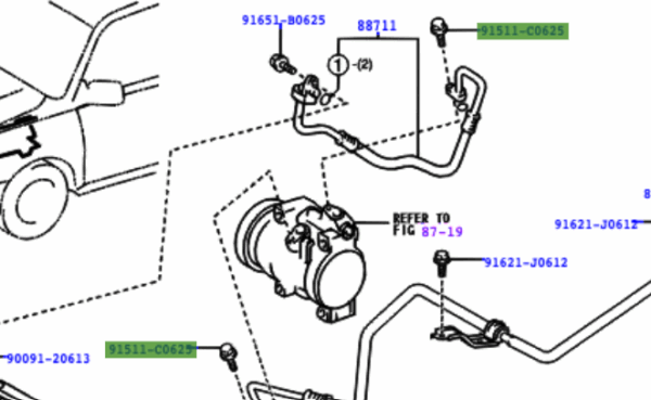 Toyota RAV4 2000-2005 Bolt Flange
