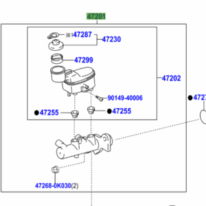 Toyota Hilux 2005-2012 Brake Master Cylinder Sub-Assy