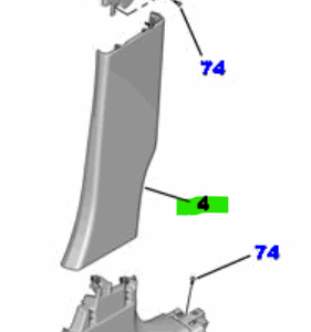 Toyota Proace City 2019-Present Centre Pillar Lower Trim L/H