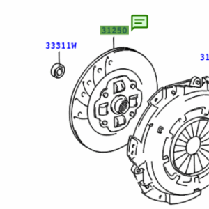 Toyota Land Cruiser 1996-2002 Clutch Disc Assy
