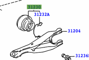 Toyota Land Cruiser 1996-2002 Clutch Release Bearing Assy