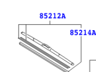 Toyota IQ 2008-2014 Original Wiper Blade R/H