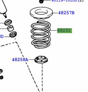 Toyota Hiace 1995-2011 Rear Spring Coil