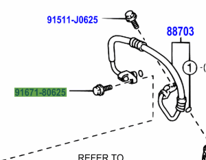 Toyota Prius 2003-2009 Bolt Flange