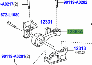 Toyota Camry 2011-2017 Rod Engine Moving Control