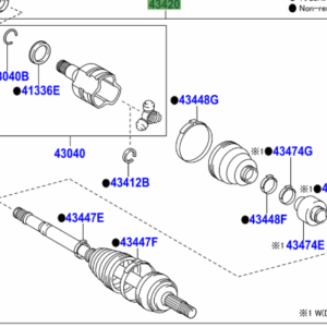 Toyota Auris/Hybrid 2012-2018 Front Drive Shaft Assy L/H