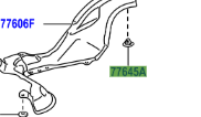 Toyota Yaris/Hybrid 2011-2014 Fuel Tank Protector Retainer