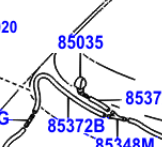 Toyota Tarago/Previa 2000-2006 Washer Nozzle R/H