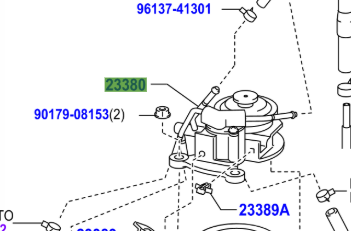 Toyota Verso 2009-2017 Fuel Filter Cap Assy