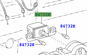 Toyota Aygo 2005-2014 Heater Blower Switch