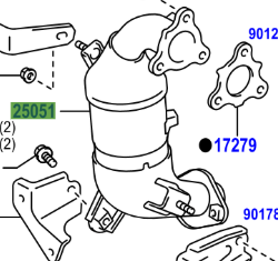 Toyota Avensis (2008-20018) Exhaust Manifold Converter Sub-Assy