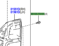 Toyota Hilux 2015-2020 Bolt Flange