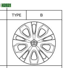 Toyota Prius 2015-2022 Wheel Cap