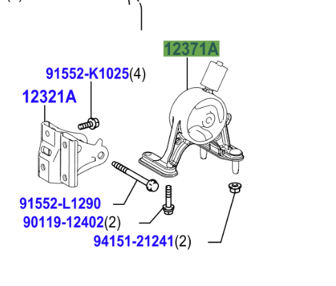 Toyota RAV4 2012-2019 Rear Engine Mount