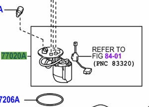 Toyota Avensis 2008-2018 Fuel Suction W/Pump and Gage
