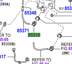 Toyota Urban Cruiser 2009 2016 Front Washer Pump Motor - Image 2