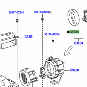 Toyota Yaris/Hybrid 2014-2020 Battery Cooling Blower Mesh
