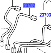 Toyota Rav 4-2005-2012 Fuel pipe number 2