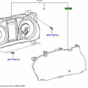 Toyota Hilux 2022-2024 Instrument Cluster Lens