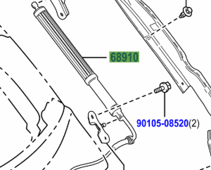 Toyota Corolla 2019-Present Power Back Door Unit Assy R/H