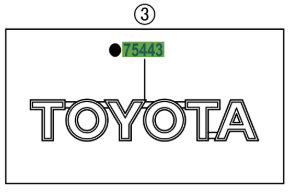 Toyota Yaris/Hybrid (FRP) 2014-2020 Back Door Name Plate