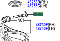 Toyota C-HR 2016-2023 Cam Sub-Assy, Rear Suspension Toe Adjust