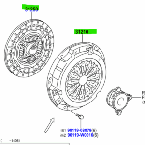 Toyota Auris Hybrid 2012-2018 Clutch kit