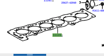 Toyota Supra 1988-1993 Gasket, Cylinder Head